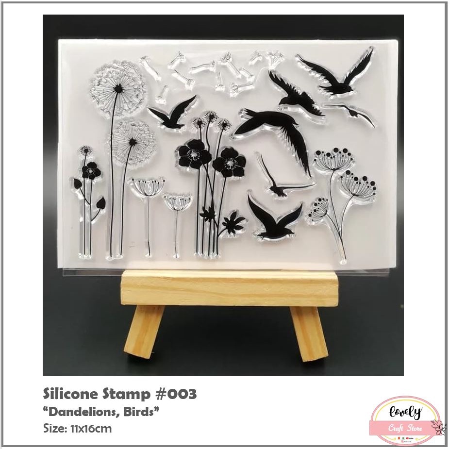 

LovelyCraftStore | No S 03 Transparent Silicone Rubber Clear Stamp ~ Stempel Silikon Transparan untuk journal, cards, art craft, scrapbook