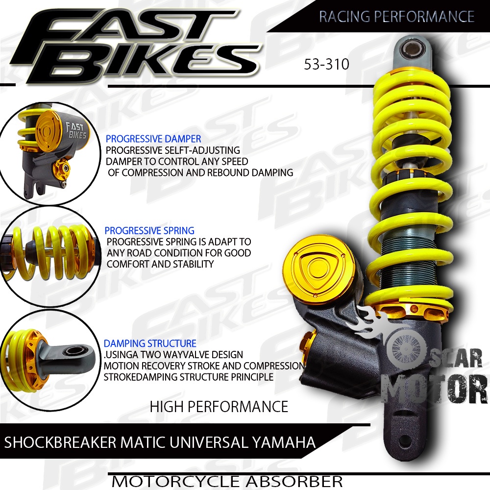 SHOCKBREAKER FASTBIKES MATIC TABUNG BAWAH TRANSFORMER UNIVERSAL YAMAHA motor