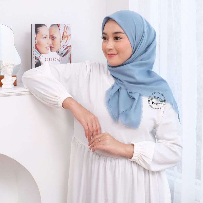 Jilbab Segiempat Katun Rawis/Rawis Segiempat