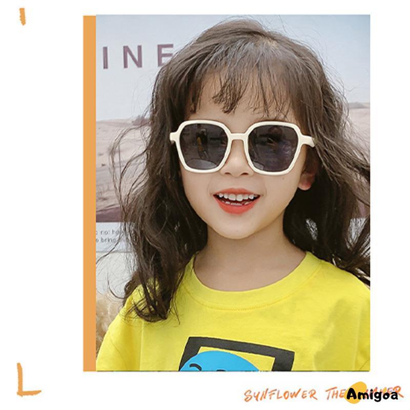 Kacamata Anak Trend Fashion Keren Silikon Tabir Surya Perlindungan UV Kacamata Perempuan Anak Laki-laki - AG2