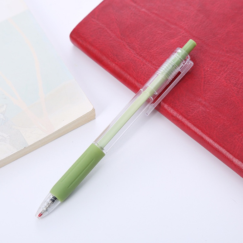 6pcs / Set Pulpen Gel 0.5mm Tinta Hitam Warna-Warni Untuk Sekolah / Kantor