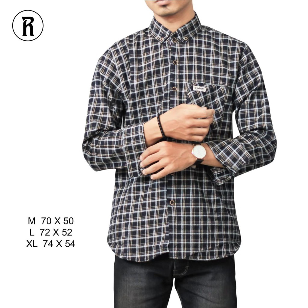 rohan kemeja flanel distro cowok lengan panjang kotak rohan kemeja flanel distro cowok lengan panjang kotak