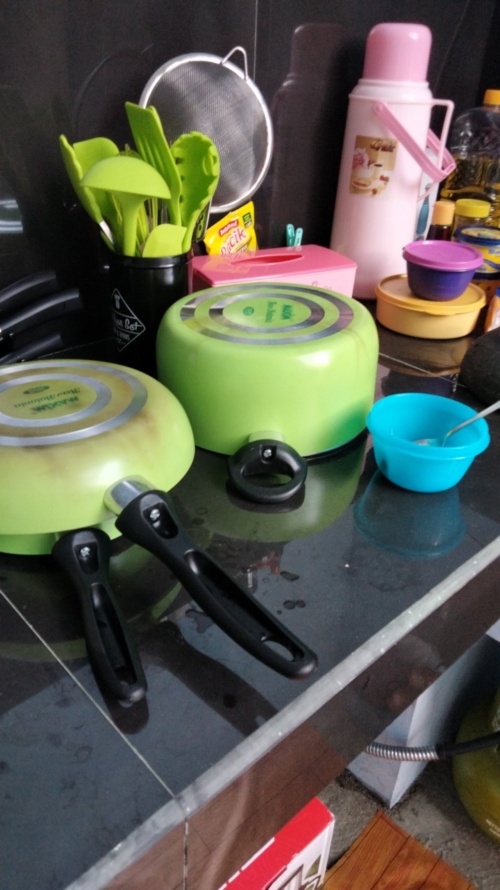 Maxim New Halania 7 Pcs Set . Panci Set 7 Pcs - Hijau . Baru & Original