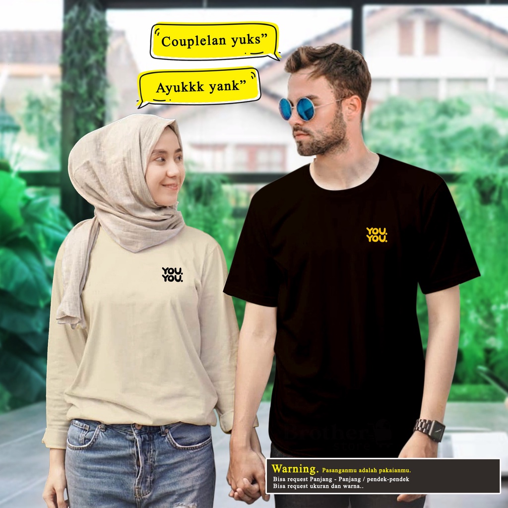 Kaos Couple Goals - Kaos Road to halal - Kaos Preweding - Kaos Custom kata - YOU - Premium T shirt