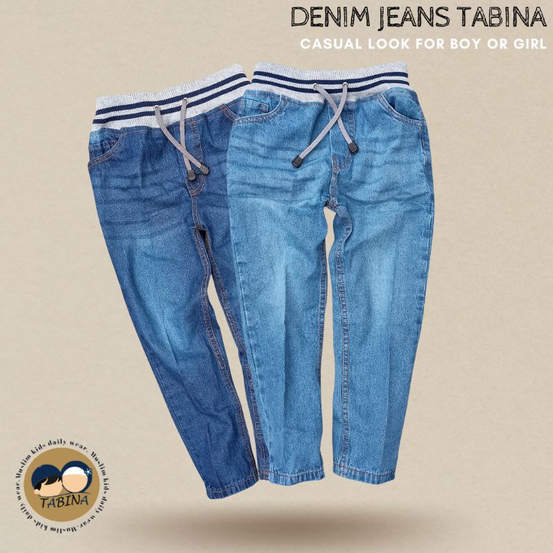 Celana Panjang Jeans Anak hingga Remaja Tabina Model Chino usia 1 - 20 tahun