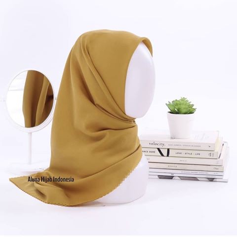 Hijab Voal Watersplash - Mustard
