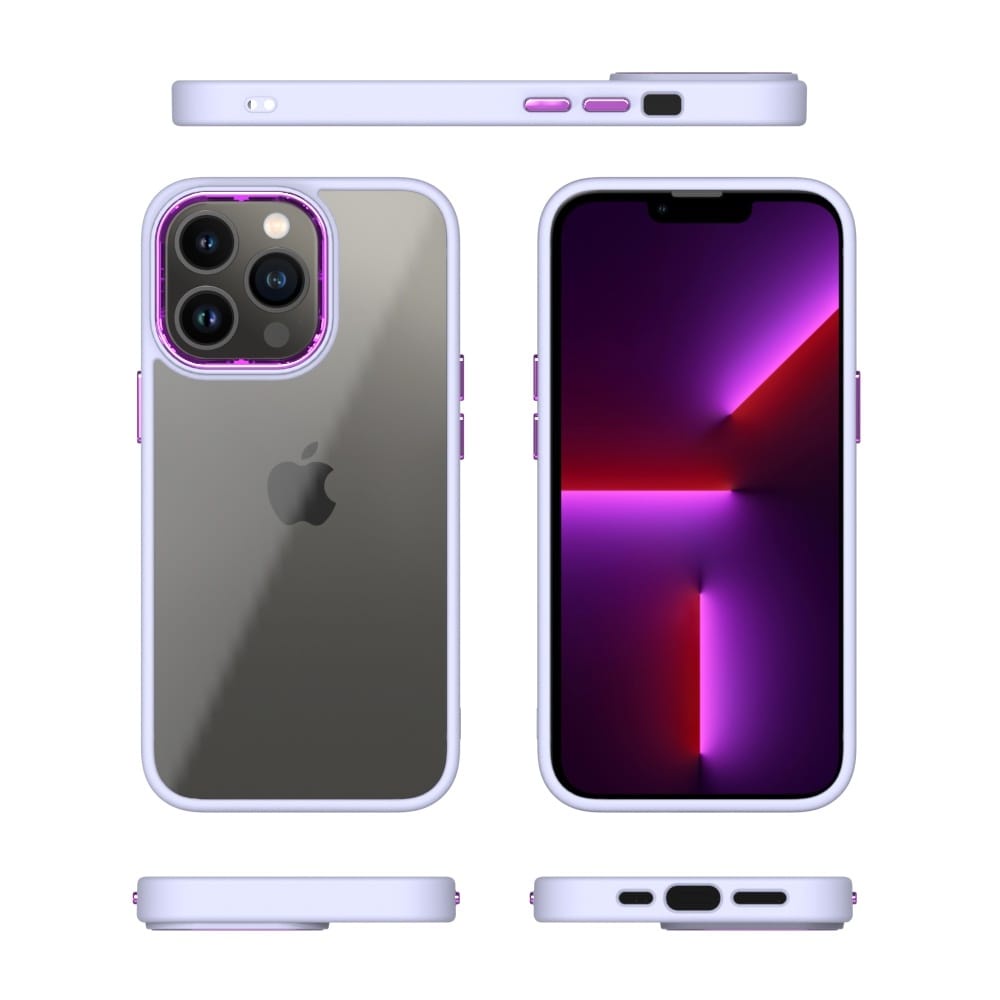 Case SAMSUNG A32 4G / M22 4G M32 4G / S20 FE S21 FE Hardcase Macaron Clear Acrylic Chrome