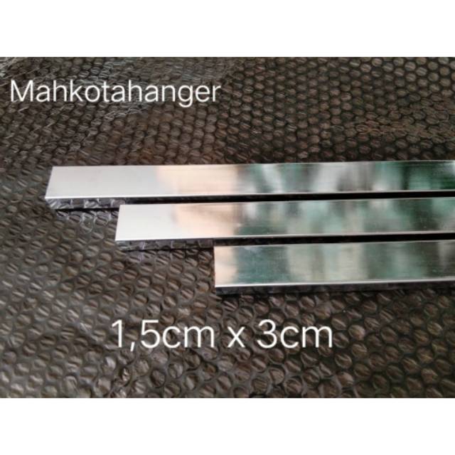 Pipa Kotak Besi Chrome 150cm (1,5meter)