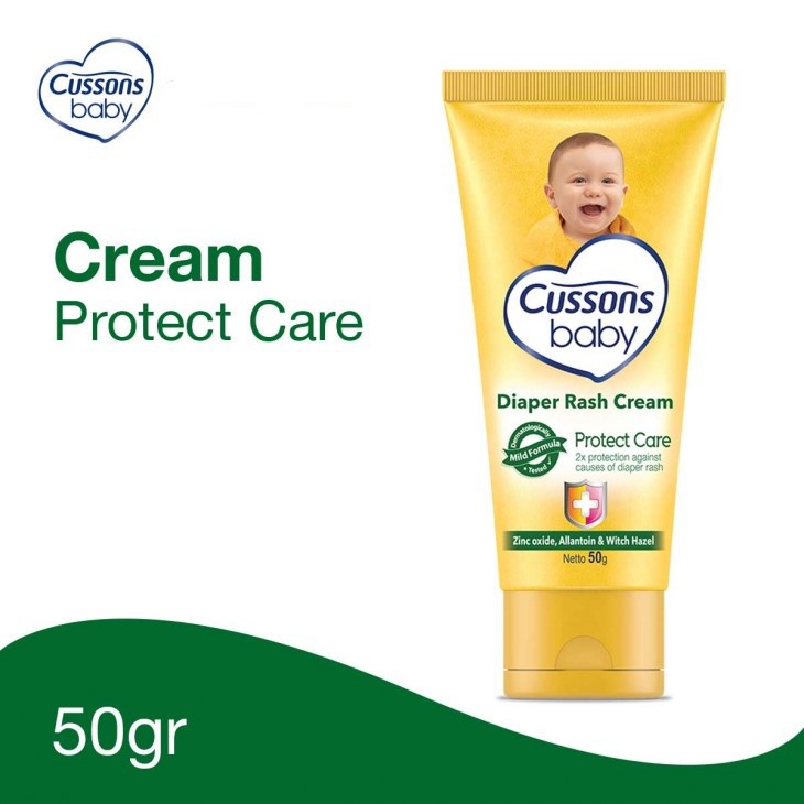 CUSSONS BABY CREAM PROTECT CARE DIAPER RASH 50gr / CUSSON KRIM BAYI SENSITIVE