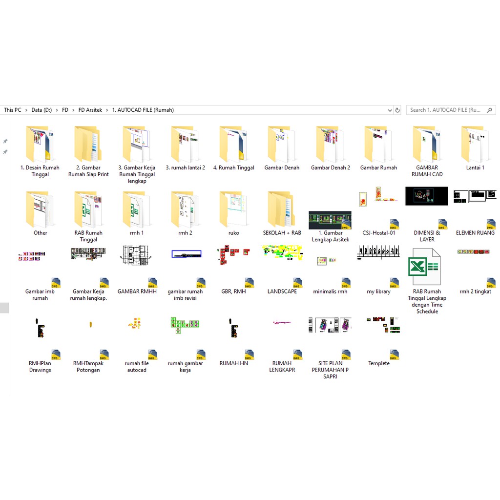 Flashdisk Gambar Arsitektur Autocad Dwg Shopee Indonesia