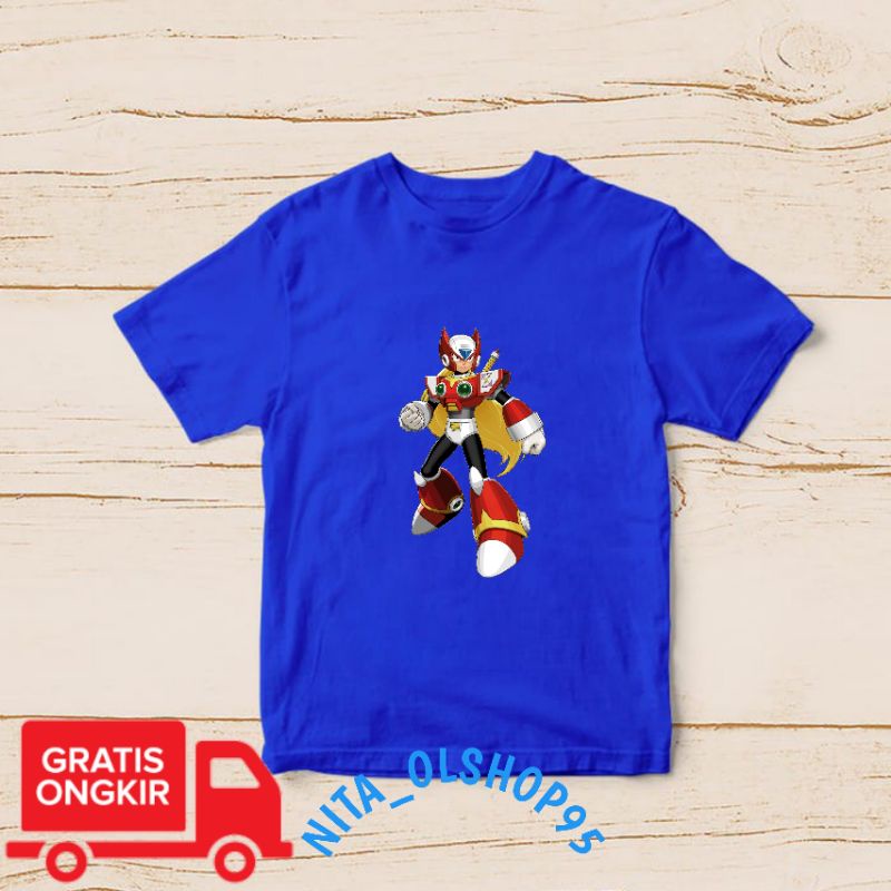 baju anak megaman , baju anak kartun , Mega man