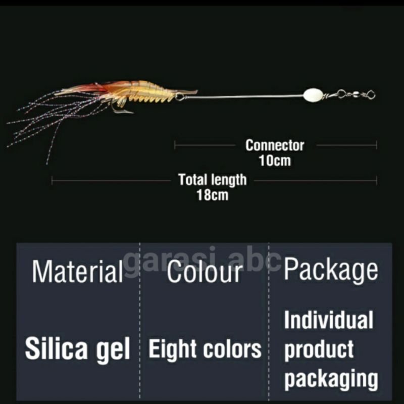 Soft Bait Lure Udang Menyala Swivel Phosphor 8.5cm/6gram Minnow Fishing Sinking Umpan Pancing Casting Ikan Tenggelam UL Ultra Light Jigging Jig Relix Nusantara Mino Palsu Kail Artifisial Artificial Tiruan Kakap GT Baronang Tuna Bandeng Barakuda Kakap Kue