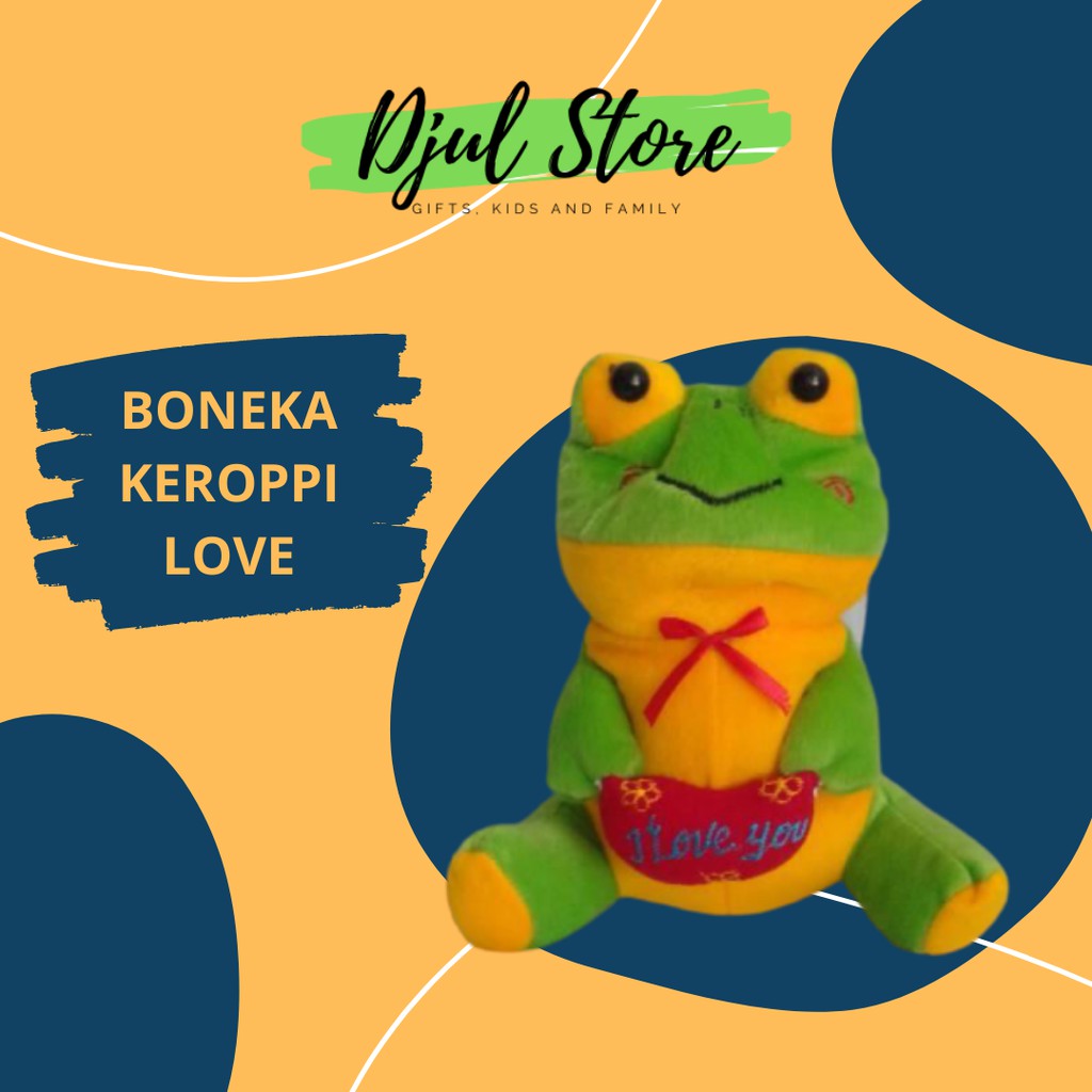 BONEKA KODOK KEROPPI LOVE SIZE S