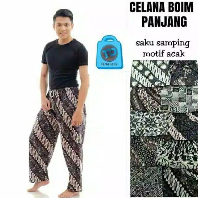 Celana Batik Boim Pria / Harian Murah Panjang Grosir Hawai celana panjang cargo unisex