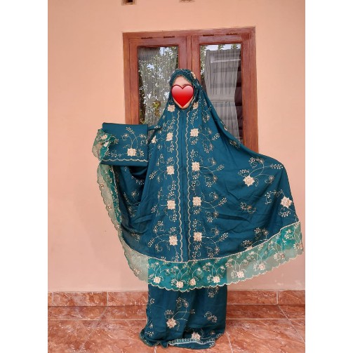 [NAYS] MUKENA MOTIF PUTRI MALU BORDIR RENDA DEWASA ELEGAN