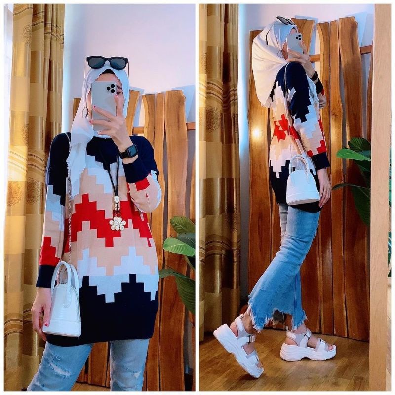 rajut jumbo ATASAN BLOUSE WANITA RAJUT JUMBO