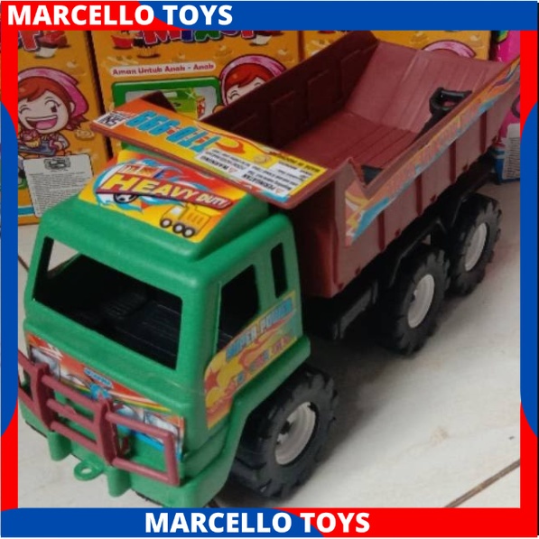 MAINAN MOBIL TRUK DUMP TRUCK BAK PASIR KONSTRUKSI PLASTIK PROMOSI MURAH