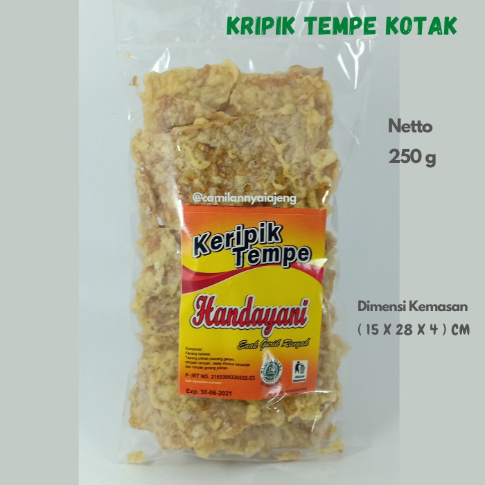 

Keripik Tempe Kotak Asin Gurih Jajanan Tradisional
