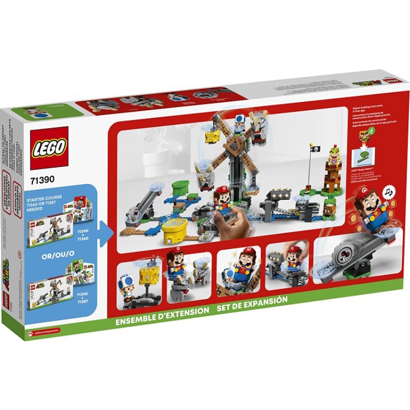 LEGO 71390 Super Mario Reznor Knockdown Expansion Set Building Kit