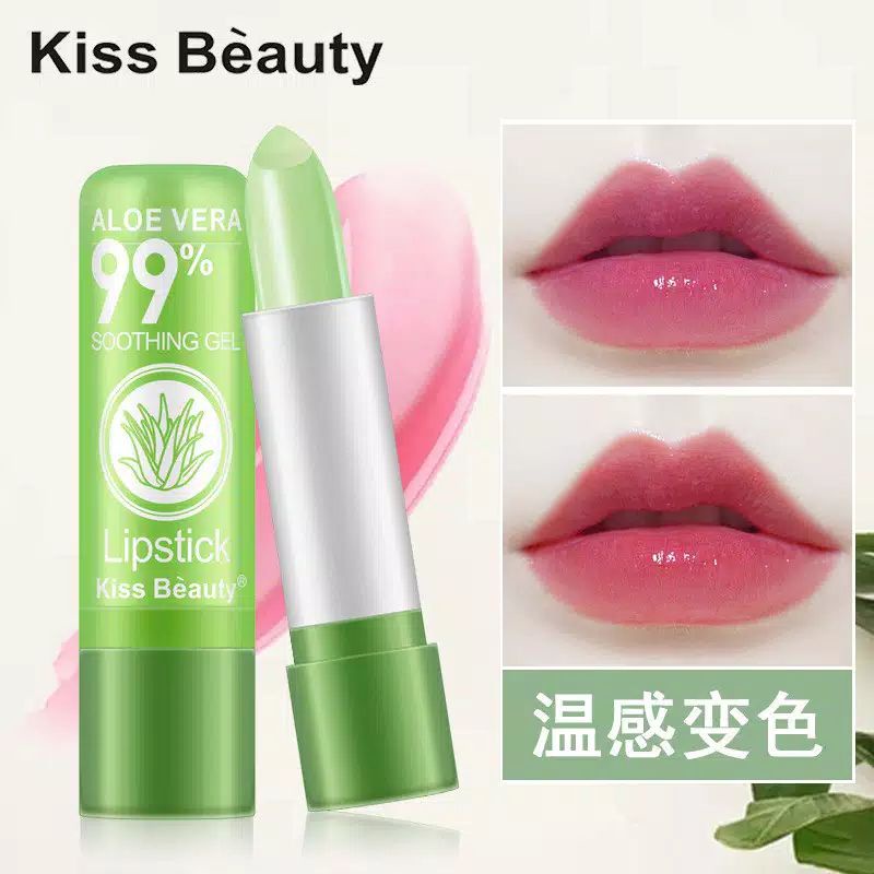 Lip Balm Aloevera Kiss Beauty / Lip Balm Aloe Vera 92% Soohting Gel