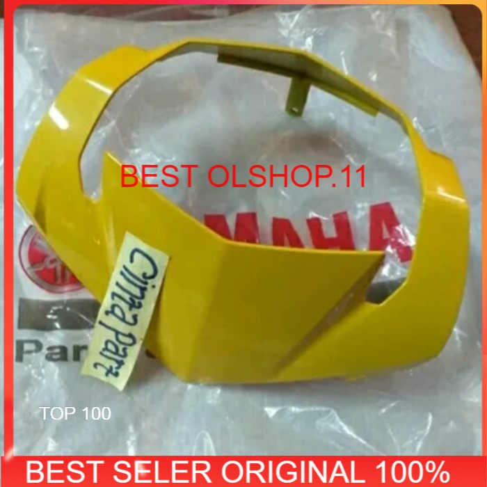 VISOR BATOK ATAS JUPITER MX KING MX150 KUNING ORIGINAL