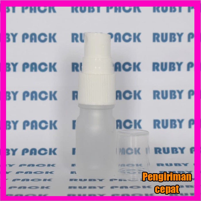 Botol plastik Spray 5ml Kaca Putih Frosted