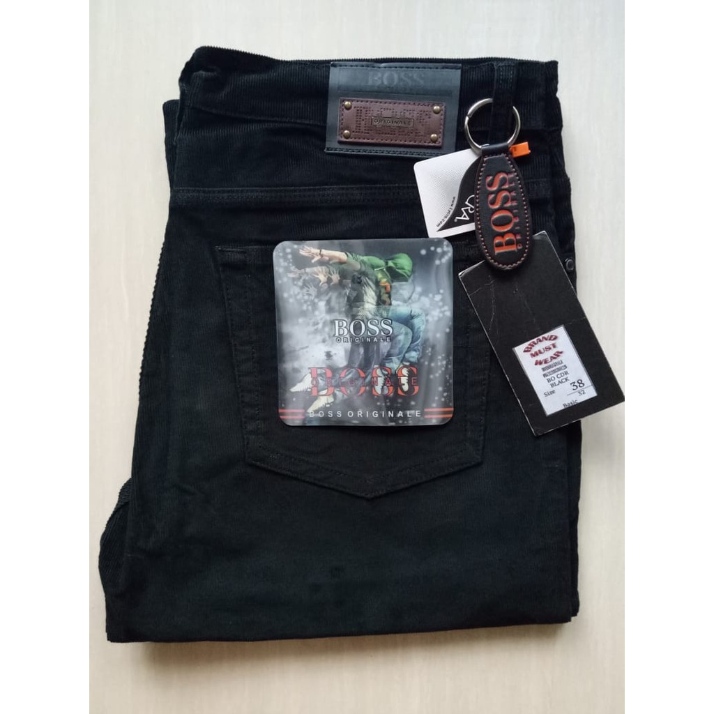 CELANA PANJANG MERK BOSS ORIGINALE BAHAN CORDUROY STRETCH CELANA PANJANG MERK BOSS ORIGINALE BAHAN CORDUROY STRETCH