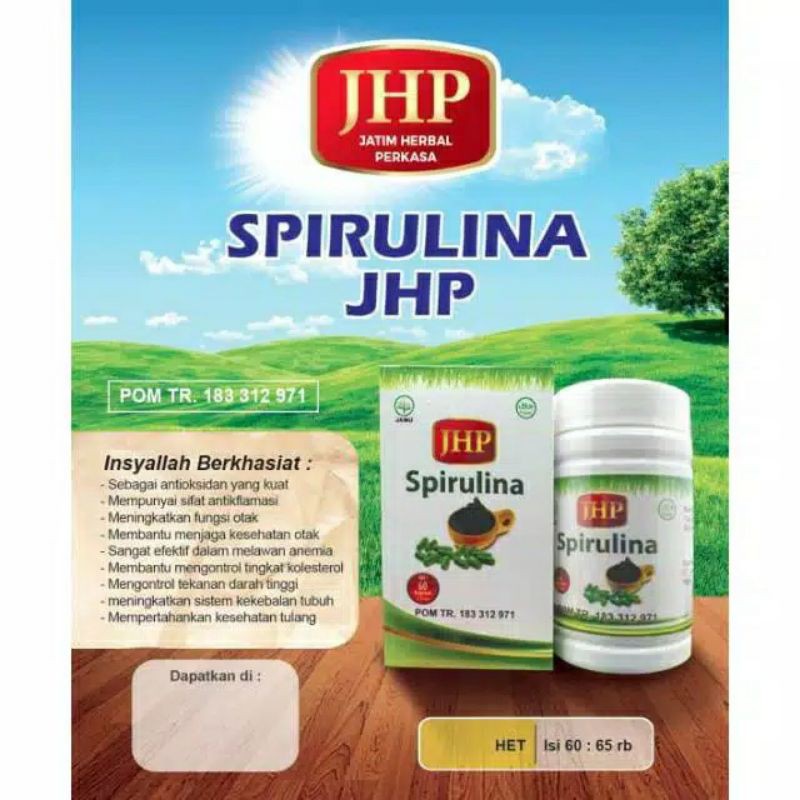 SPIRULINA JHP BELI 3 GRATIS 1  | EKSTRAK FOOD GRADE ISI 60 KAPSUL TERMURAH UNTUK KESEHATAN