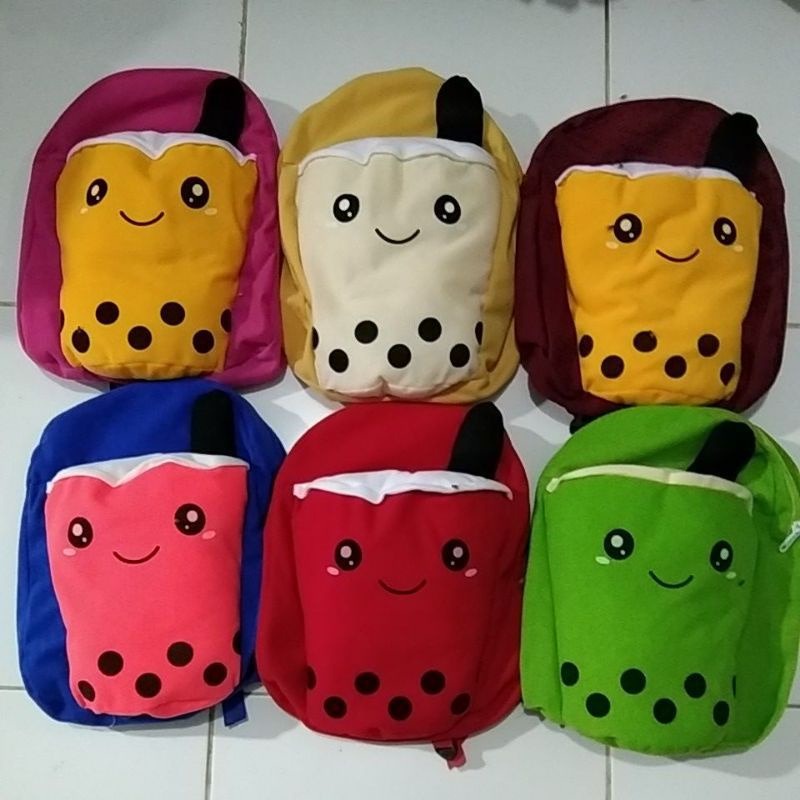 ZBH Tas Ransel Boba Bubble Drink Viral High Quality Tas Anak Terbaru Usia 3-6 Tahun Tas Ransel Boneka Boba Tas Ransel Anak Boneka Lucu Imut