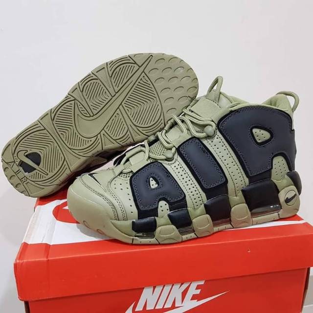 Sepatu nike Air more uptempo dark stucco premium original Quality