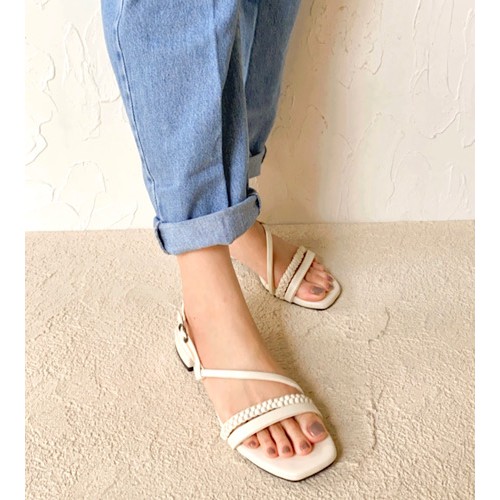 Eliza heels - Sandal kepang wanita hak tahu