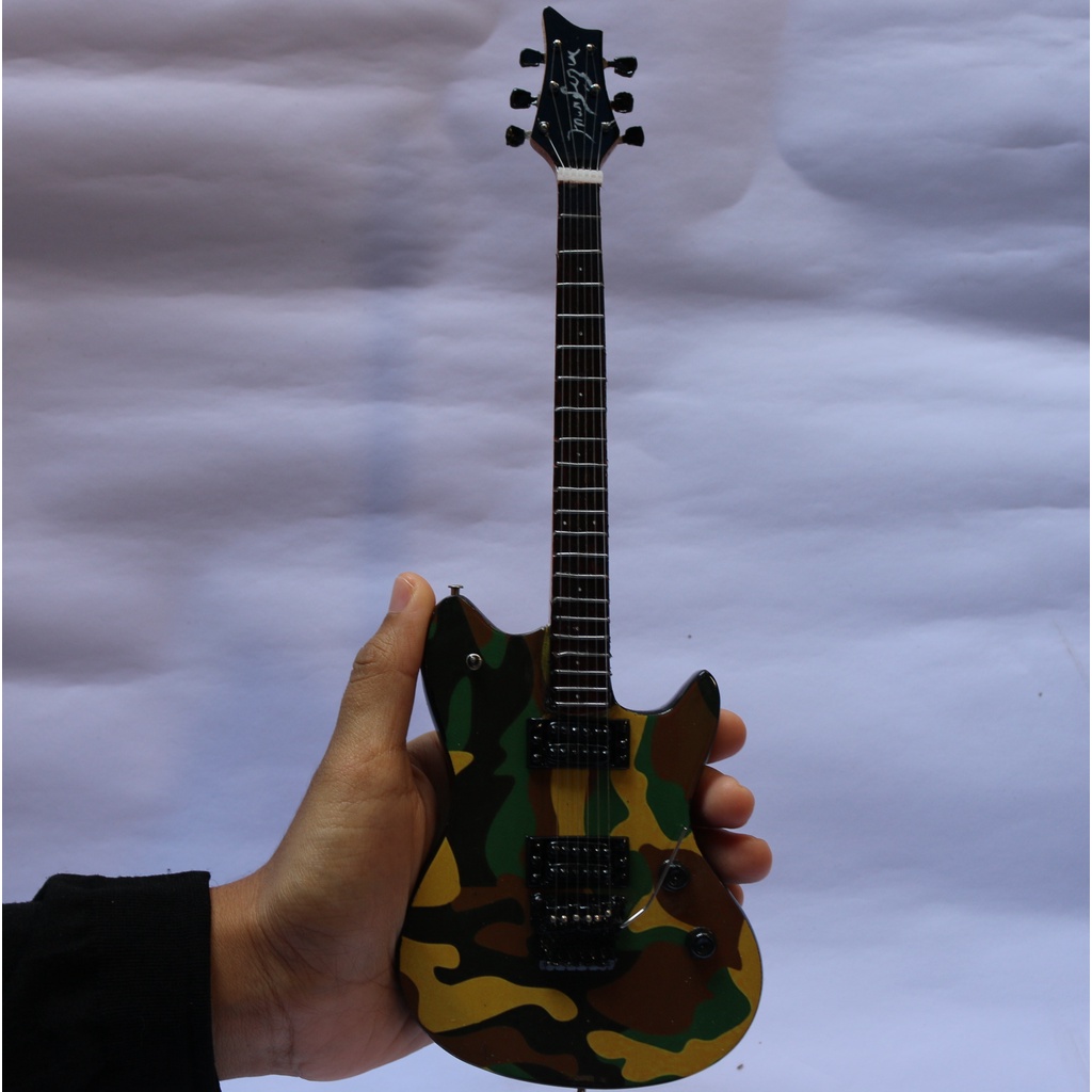 Miniatur Gitar Marlique Army Ridho Slank Signature