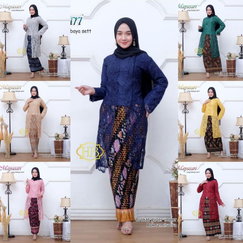 SET KEBAYA MODERN ETP KUTUBARU ROK SEMISUTRA BEST SELLER