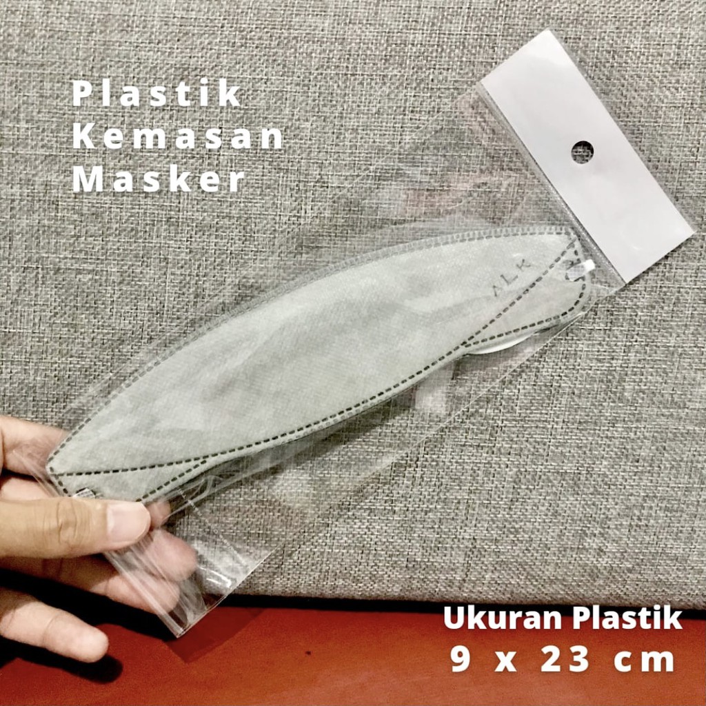 PLASTIK KEMASAN MASKER KONEKTOR STRAP 33 30 MICRON ISI 100 LEMBAR KALSEL BANJARMASIN | RUMIFY