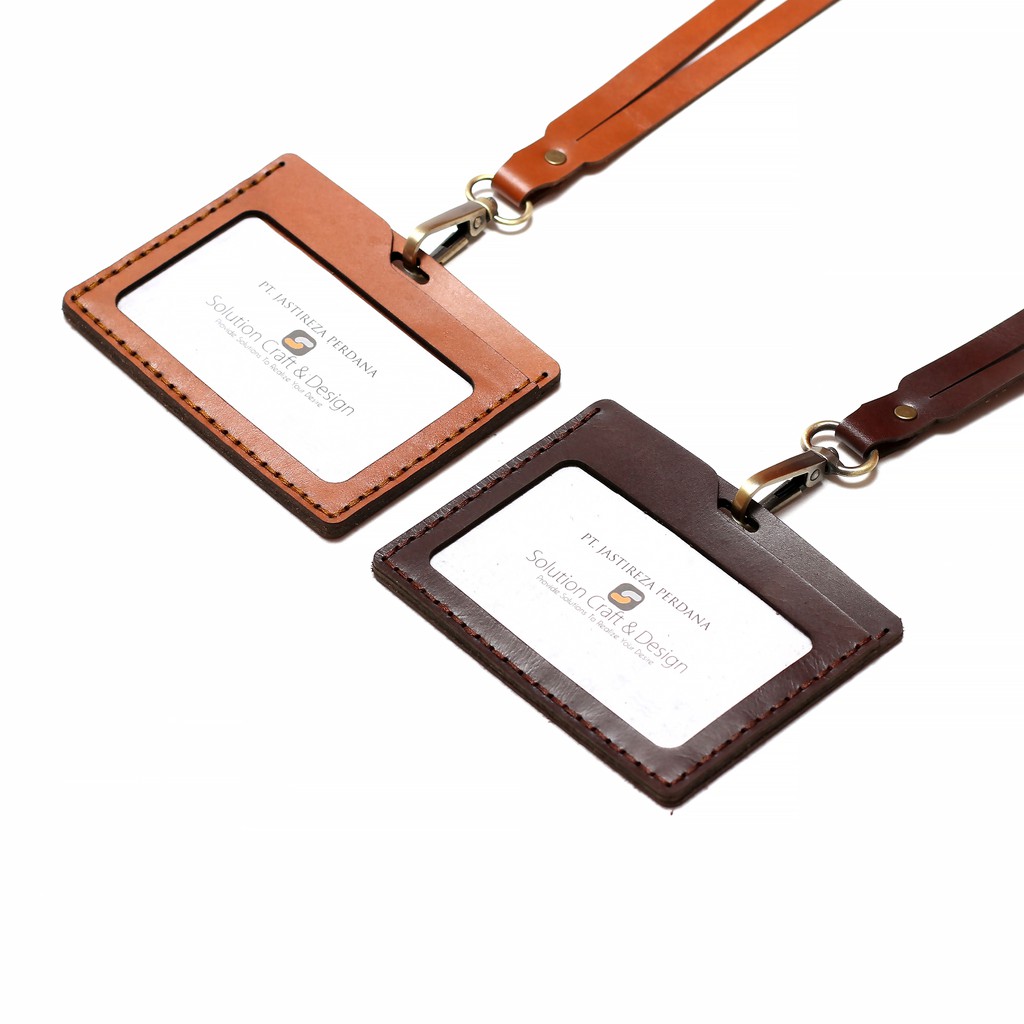 

ID Card Holder Kulit Sapi Genuine Custom Nametag - KODE : IDHLS021