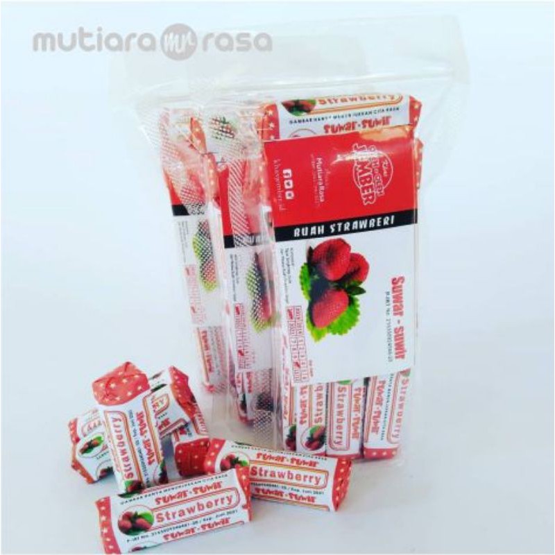 

Suwar suwir rasa buah strawberi khas jember