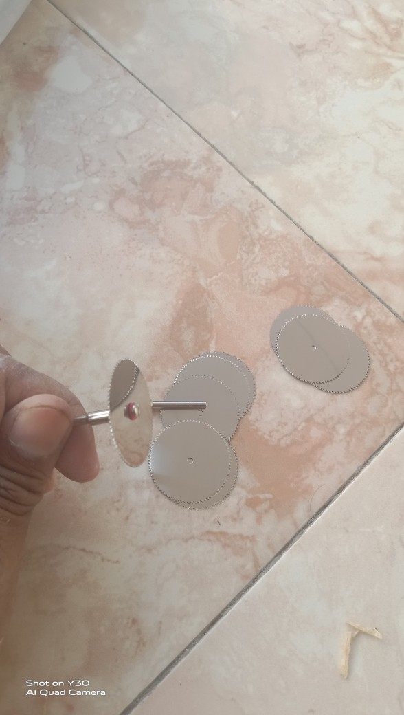 Set 10 Pcs Mata Gergaji Mini Grinder 32mm Hss Circular Saw Disc Dremel Rotary 2 Mandrel