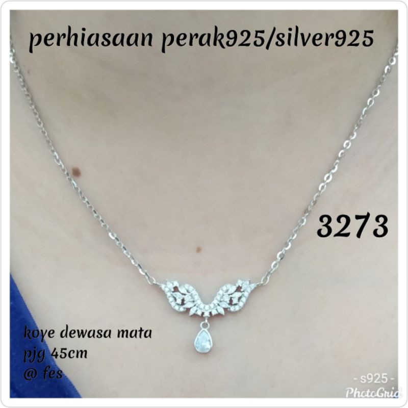KALUNG KOYE DEWASA 3273 PUTIH PERAK 925