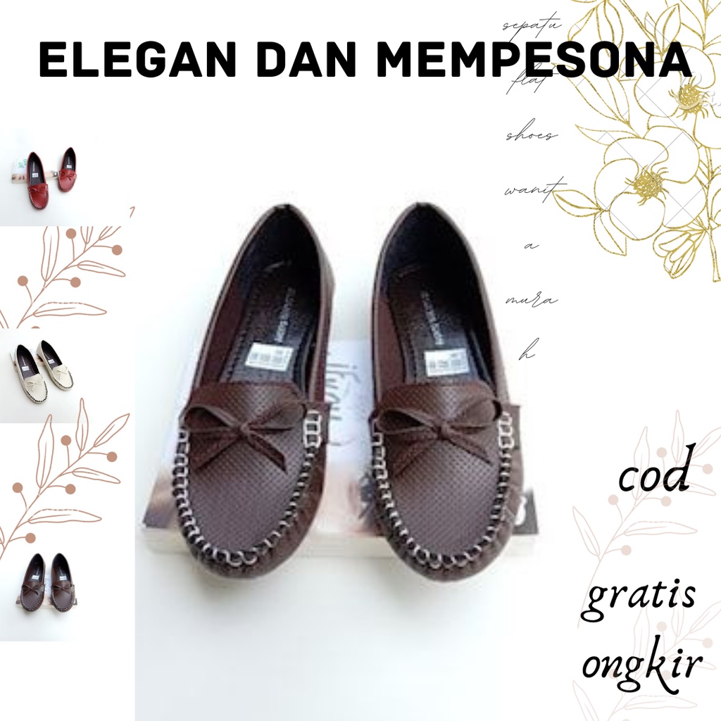 Sepatu Flat Shoes Nagita Teplek - MK32 Flatshoes Wanita Ballerina Flatshoes Flat Shoes Kekinian Heel