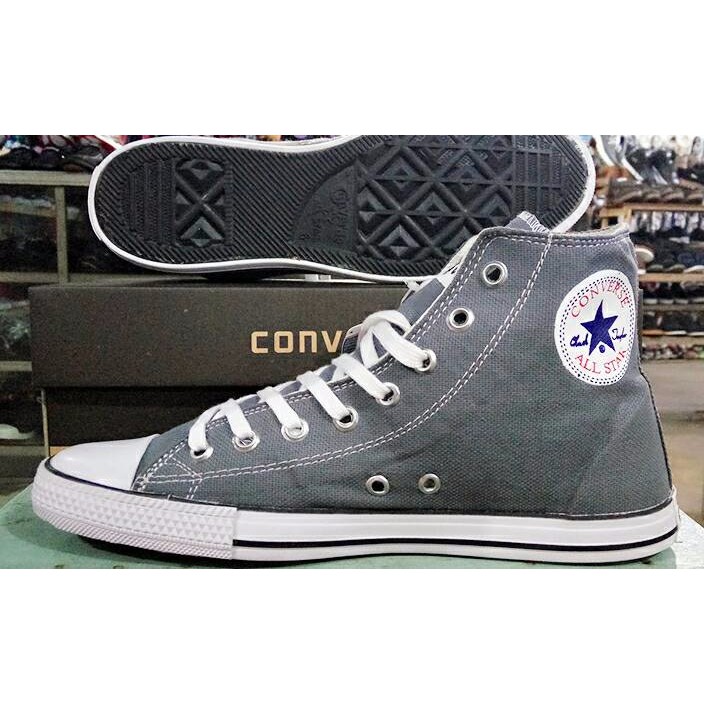 converse grey high cut