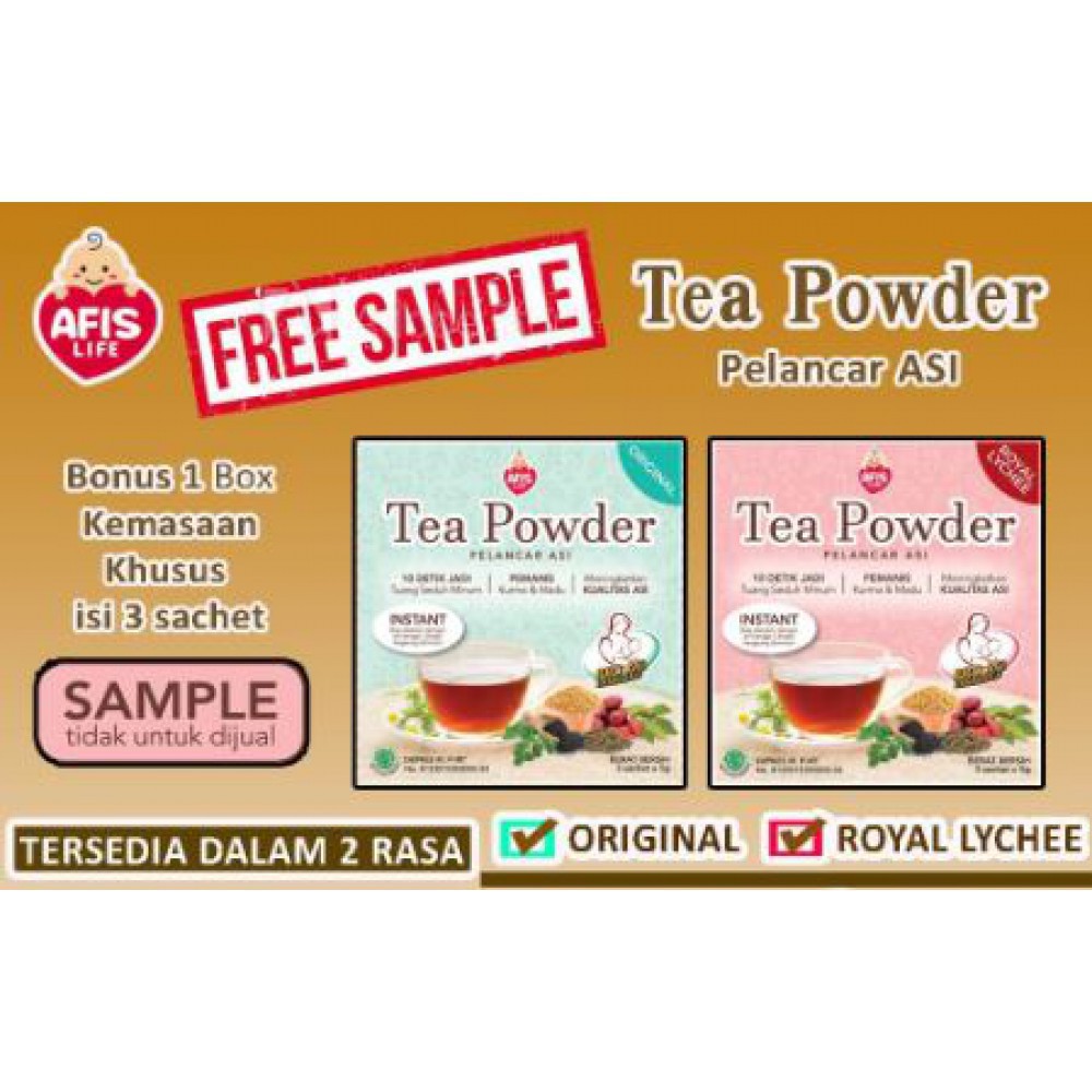 [SAMPLE] Afis tea Life Susu Almond (ASI Booster) 3sachetx5gr