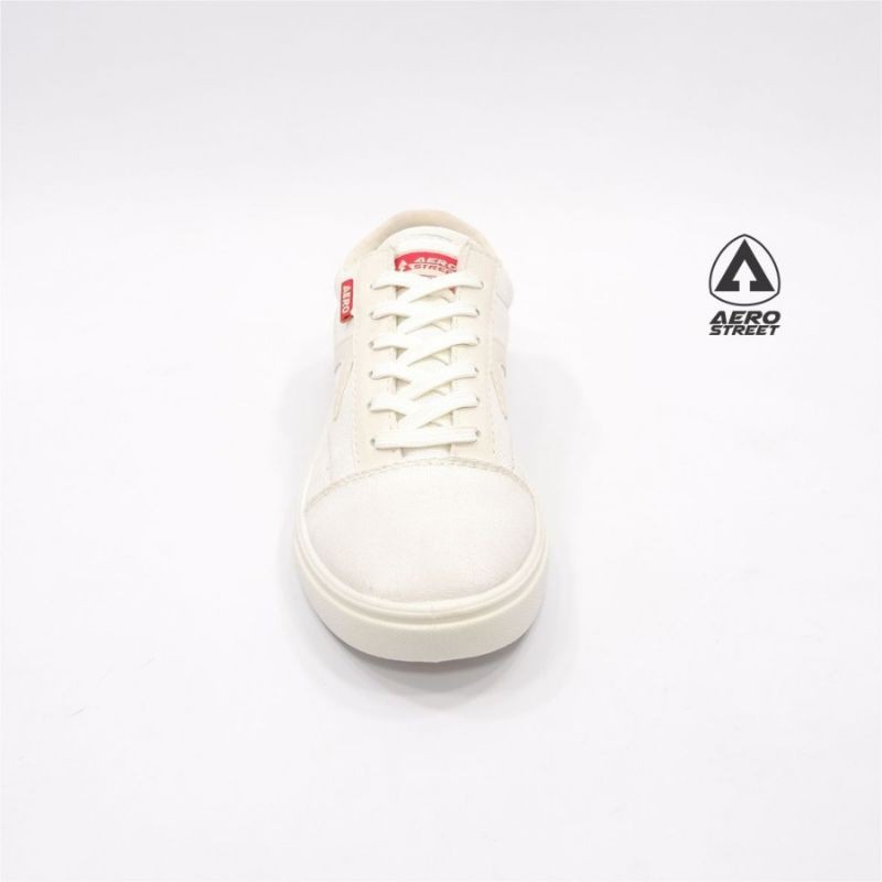 Aerostreet Size 38 Massive Low White - Sepatu Sneakers Casual Pria Wanita Aero Street