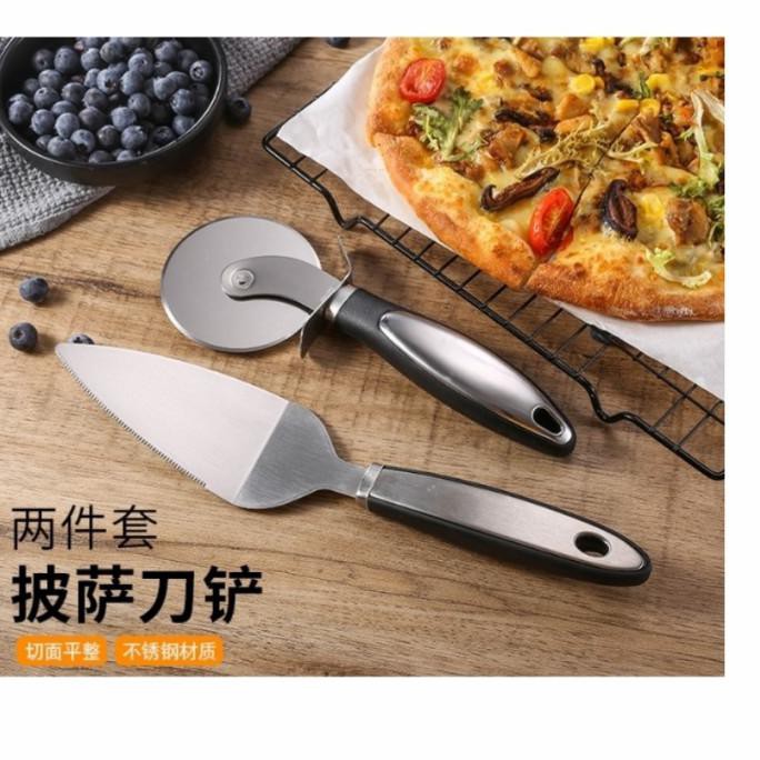 

Pisau Pizza Stainless Set / Pisau Spatula Ready Stok
