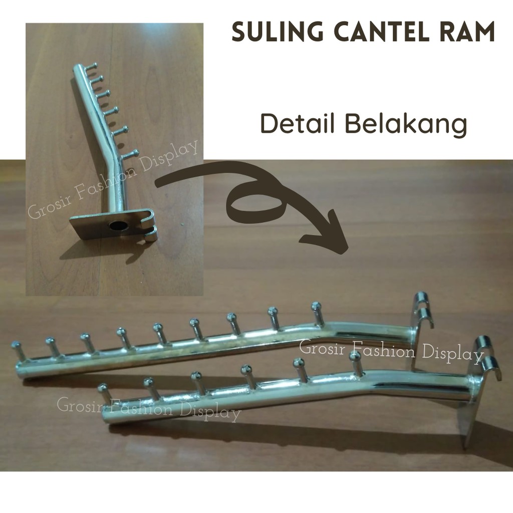 Suling Hanger Kait Ram / Besi Suling Cantel / Gantungan Baju Bahan Besi - (Bh)