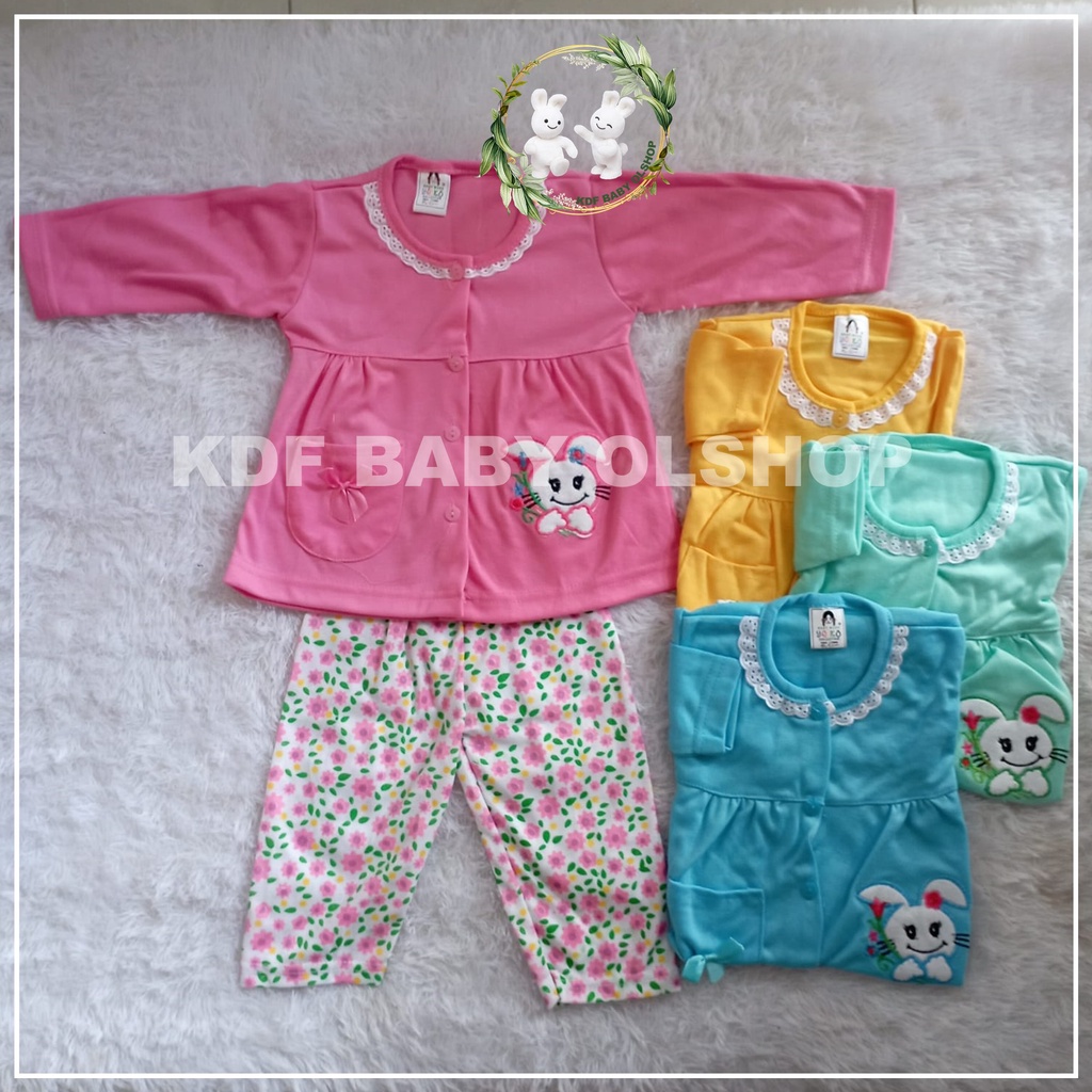 SETELAN PIYAMA PREMIUM PIYAMA ANAK PEREMPUAN PIYAMA BAYI  BAJU PIYAMA ANAK PEREMPUAN SETELAN PIYAMA ANAK GAMBAR BORDIER KELINCI CELANA PANJANG MOTIP BUNGU-BUNGA PIYAMA ANAK LENGAN PANJANG SETELAN PIYAMA WANITA 4-15 BULAN