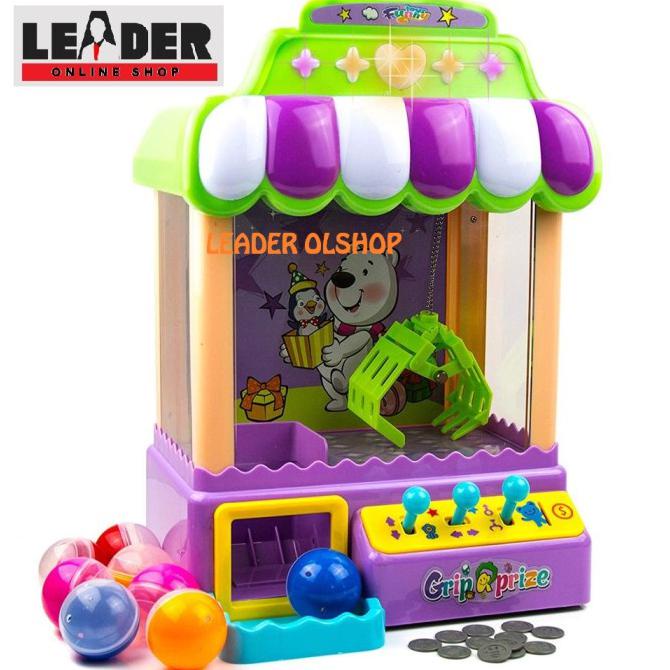 MAINAN MESIN CAPIT BONEKA JUMBO MUSIK DAN LAMPU JOY CLAW MACHINE GAMES - BESAR