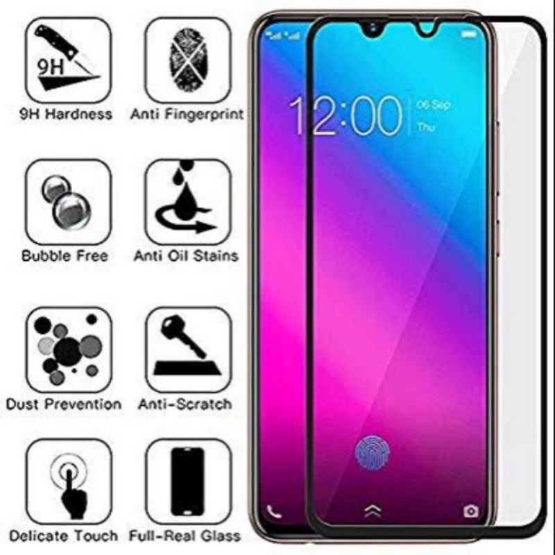 TAMPER GLASS FULL COVER FOR VIVO V11 KUALITAS PREMIUM