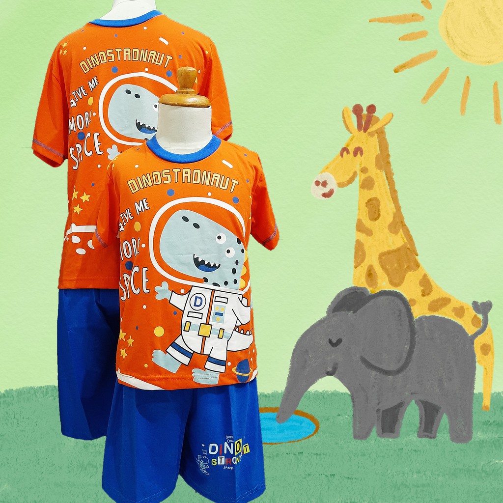Baju Tidur Anak merk Anne Claire ( ASTRONAUT ) st.lengan pdk celana pdk
