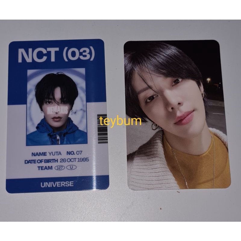MD UNIVERSE NCT 2021 ID CARD YUTA