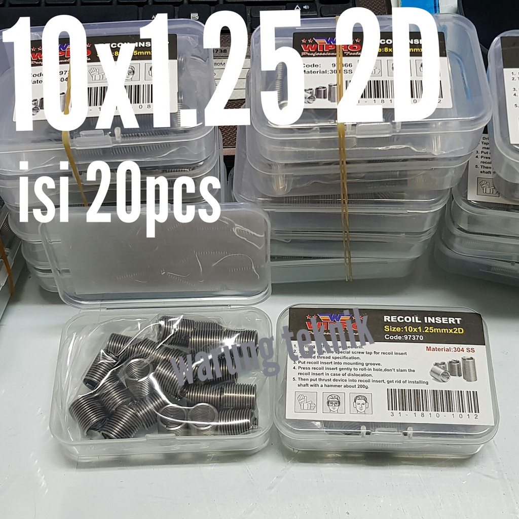 GRIP COIL WIRE THREAD INSERT RECOIL M10X1.25 2D (13MM)